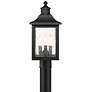 5_John Timberland Moray Bay 17" High Black 3-Light Outdoor Post Light more views
