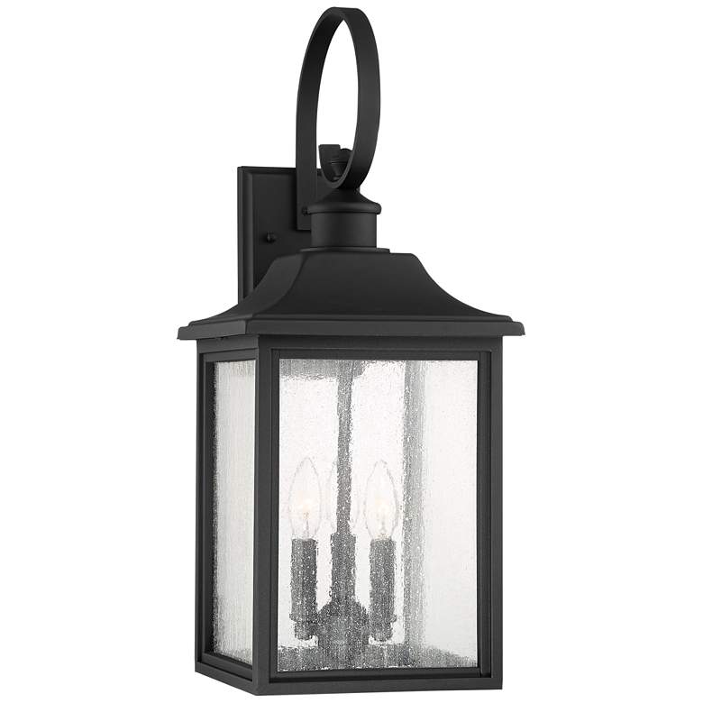 Image 5 John Timberland Moray Bay 24" Black Traditional Outdoor Wall Lantern more views