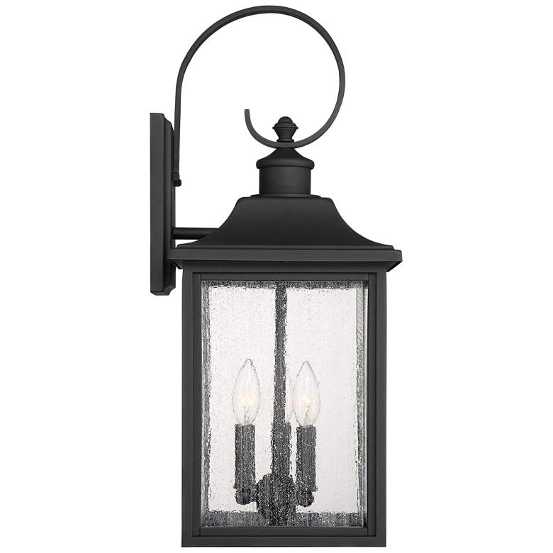 Image 7 John Timberland Moray Bay 24" Black Traditional Outdoor Wall Lantern more views