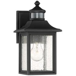 John Timberland Moray Bay Black 11 1/2" Motion Sensor Outdoor Light