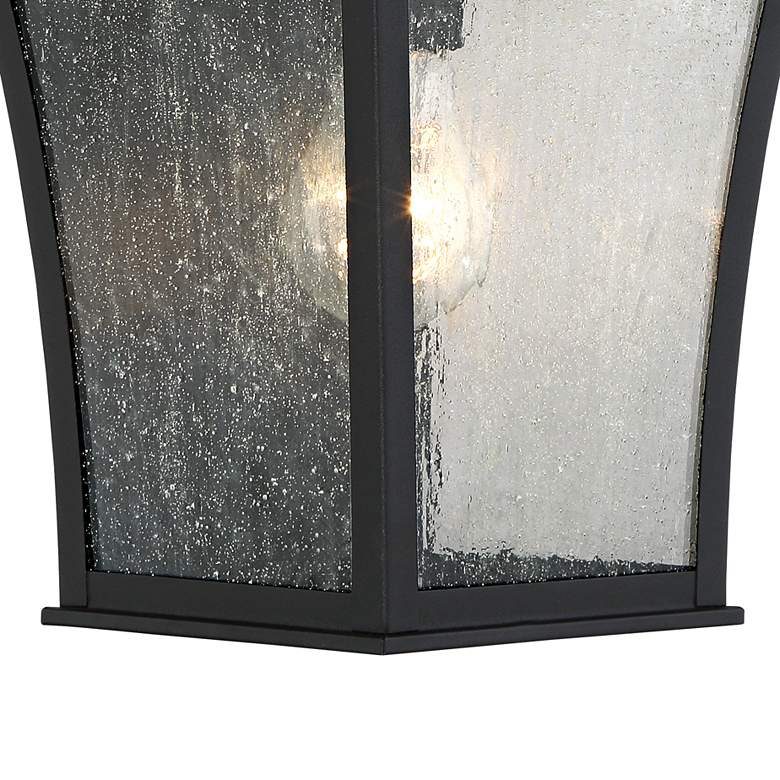 Image 4 John Timberland Mosconi 15" Black Carriage Outdoor Lights Set of 2 more views