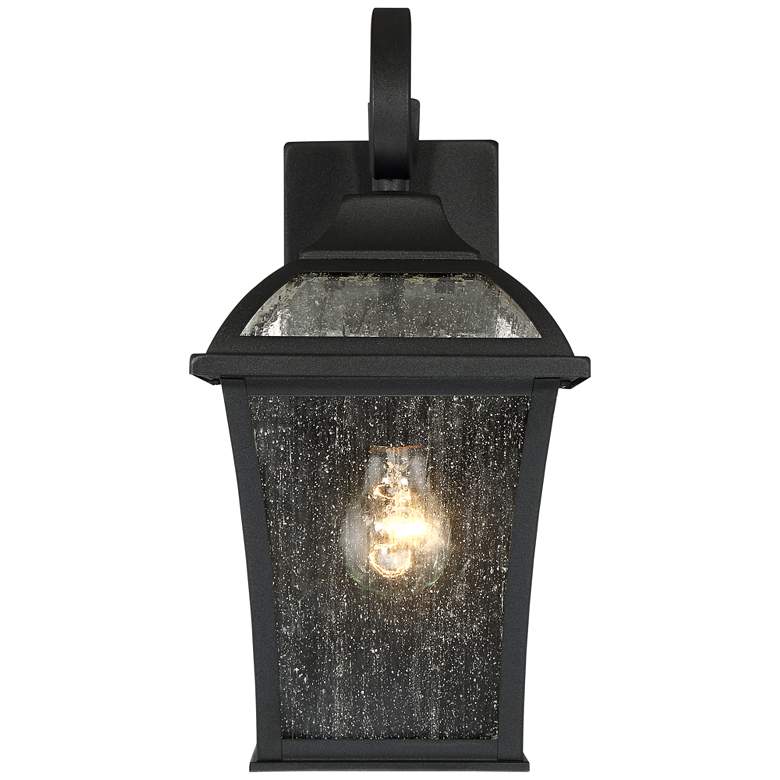 Image 5 John Timberland Mosconi 15" Black Carriage Outdoor Lights Set of 2 more views