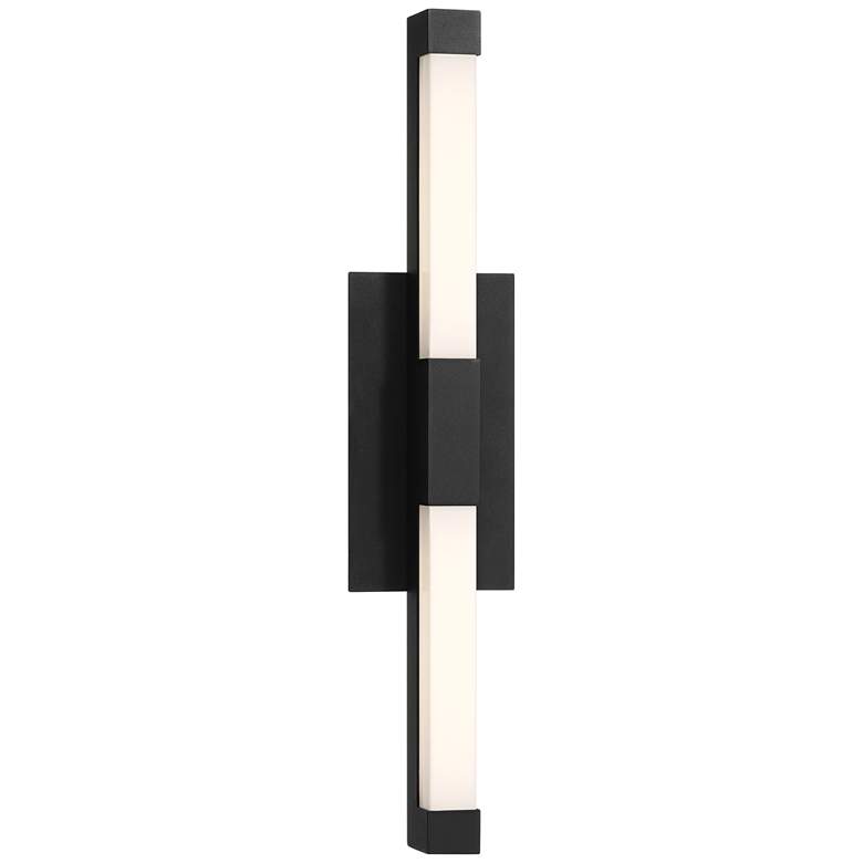 Image 2 John Timberland Murphy 24" High Sand Black LED Outdoor Wall Light