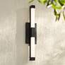 1_John Timberland Murphy 24" High Sand Black LED Outdoor Wall Light