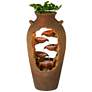 4_John Timberland Nathan Cascade 33" Rustic Urn Planter LED Fountain