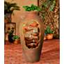 3_John Timberland Nathan Cascade 33" Rustic Urn Planter LED Fountain