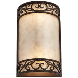 John Timberland Natural Mica Collection 12 1/2" Wall Sconce