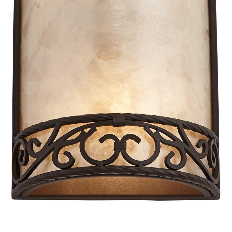 Image 4 John Timberland Natural Mica Collection 12 1/2" Wall Sconce more views