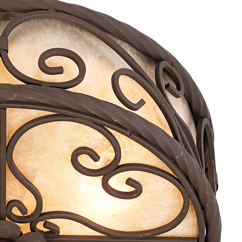 Image 3 John Timberland Natural Mica Collection 12" Wide Ceiling Light Fixture more views