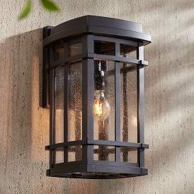 Image1 of John Timberland Neri 16" Mission Oil-Rubbed Bronze Outdoor Wall Light