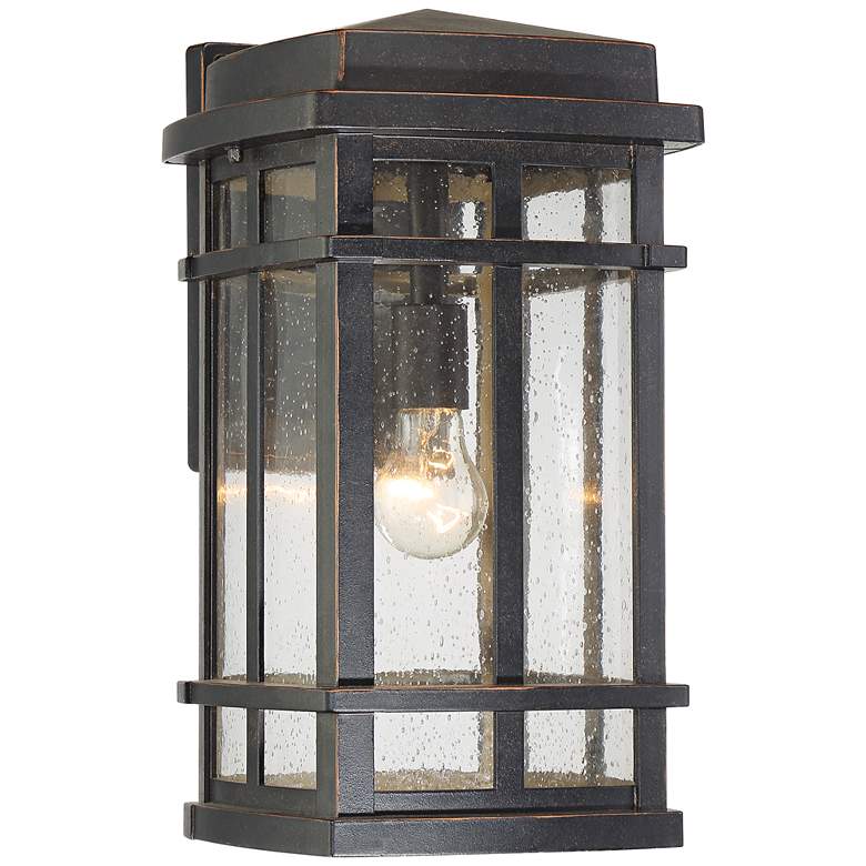 Image 5 John Timberland Neri 16" Mission Oil-Rubbed Bronze Outdoor Wall Light more views