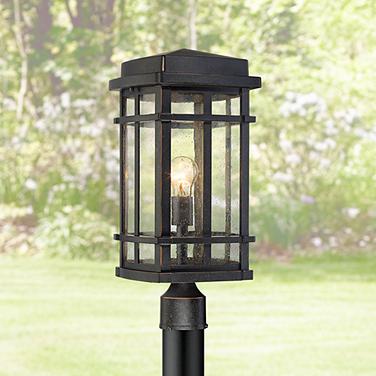 John Timberland Neri 19 1/4" High Oil-Rubbed Bronze Outdoor Post Light