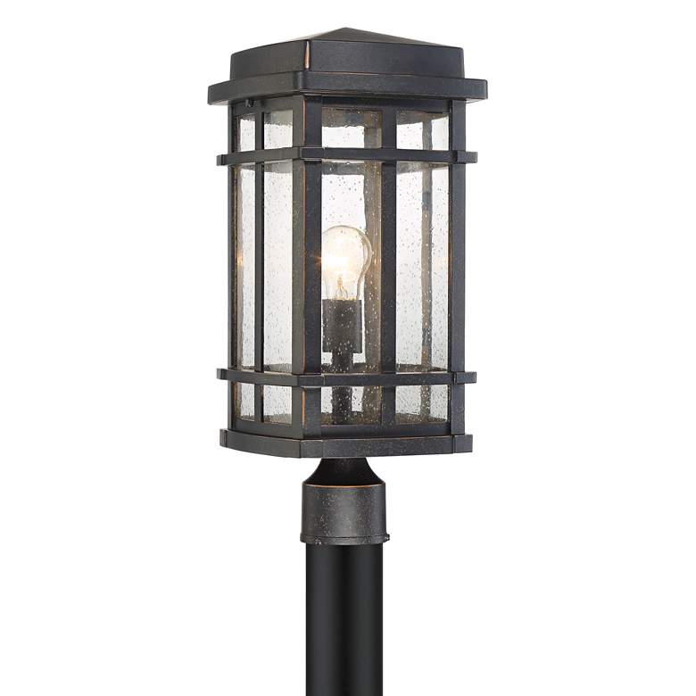 Image 2 John Timberland Neri 19 1/4" High Oil-Rubbed Bronze Outdoor Post Light