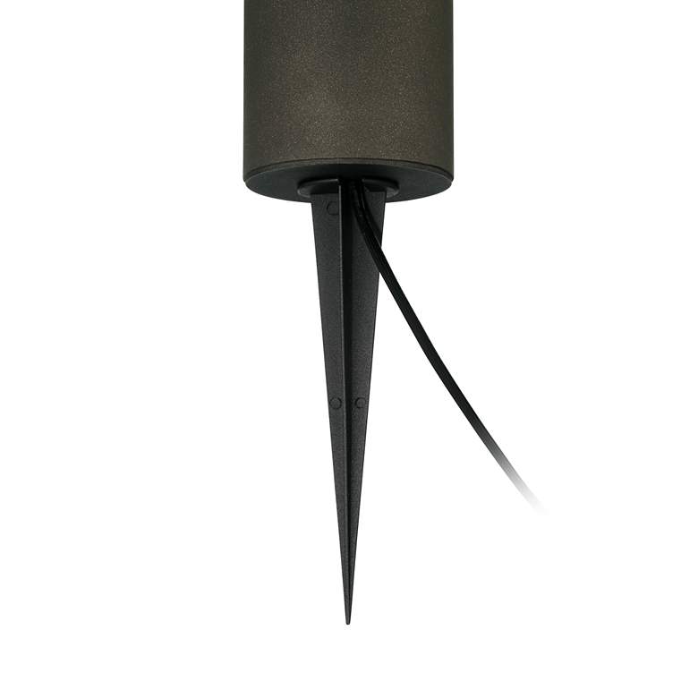 Image 4 John Timberland Nicola 8 1/2" Black LED Low Voltage Landscape Light more views