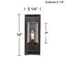 John Timberland Nobel 14" Glass and Bronze Rustic Wall Sconce in scene