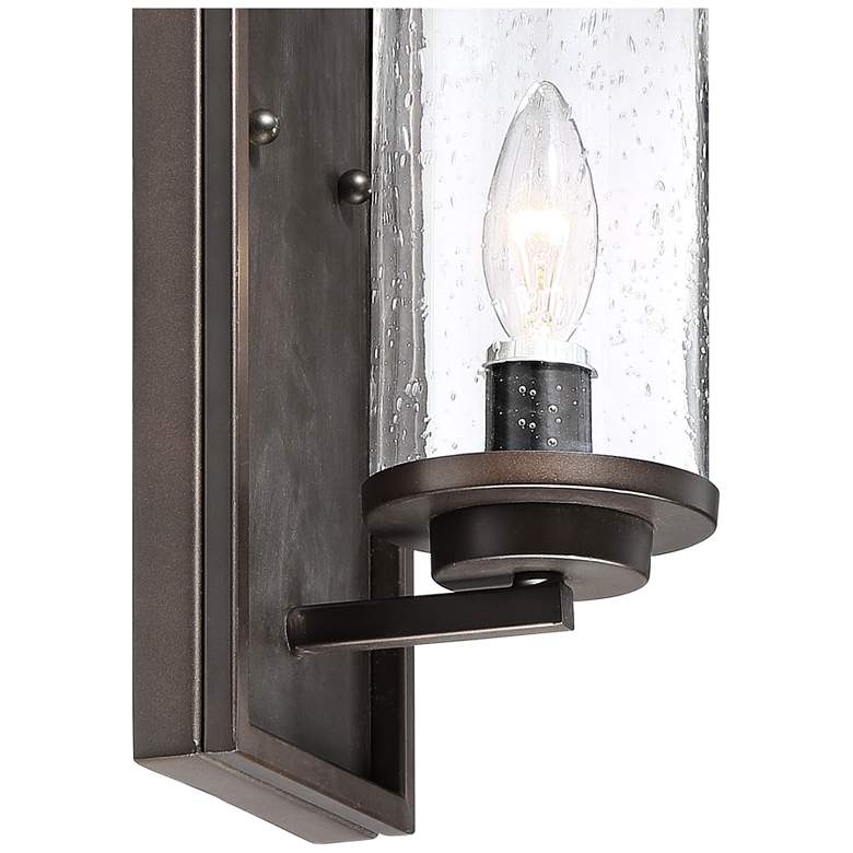 Image 4 John Timberland Nobel 14" Glass and Bronze Wall Sconces Set of 2 more views
