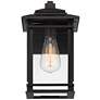 4_John Timberland North House 12" High Matte Black Outdoor Wall Light more views