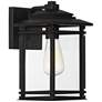 5_John Timberland North House 12" High Matte Black Outdoor Wall Light more views