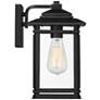 6_John Timberland North House 12" High Matte Black Outdoor Wall Light more views