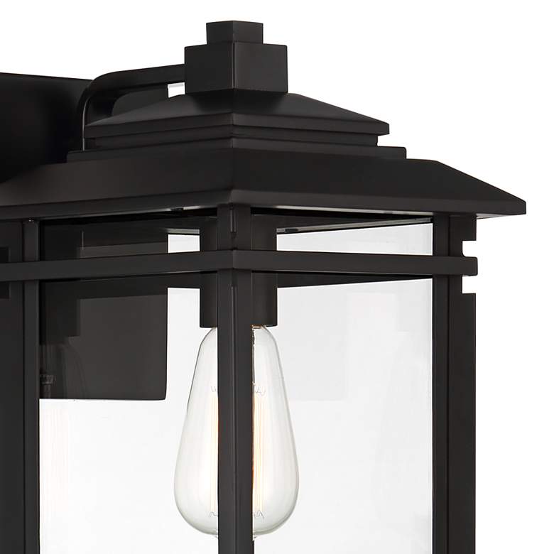 Image 3 John Timberland North House 16" Matte Black and Glass Outdoor Light more views