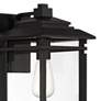 3_John Timberland North House 16" Matte Black and Glass Outdoor Light more views