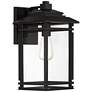 5_John Timberland North House 16" Matte Black and Glass Outdoor Light more views