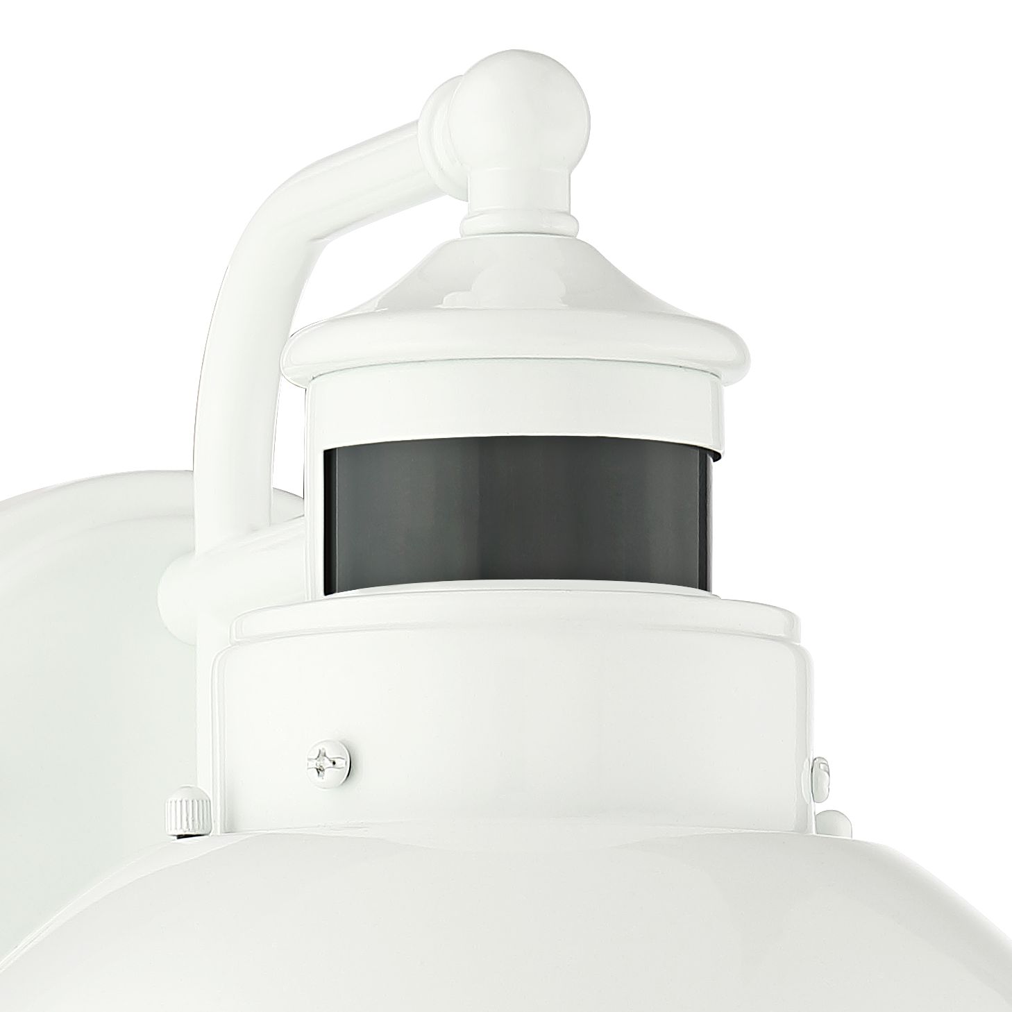 Image 3 John Timberland Oberlin 9" White Dusk-Dawn Motion Sensor Outdoor Light more views