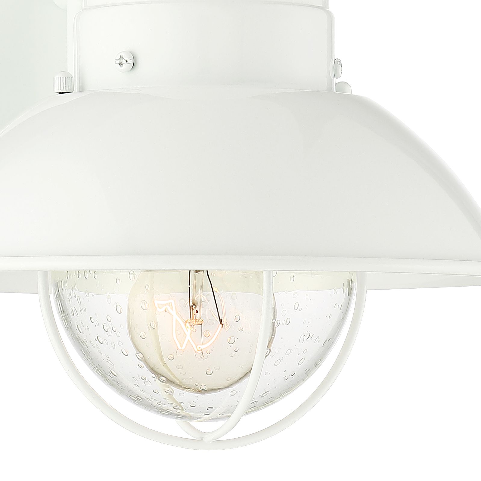 Image 4 John Timberland Oberlin 9" White Dusk-Dawn Motion Sensor Outdoor Light more views