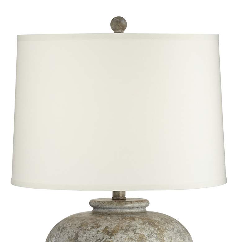 Image 4 John Timberland Otero 27 inch Mottled Faux Stone Rustic Lamps Set of 2 more views