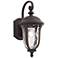 John Timberland Park Sienna 16 3/4" Bronze Scroll Outdoor Wall Light