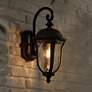 5_John Timberland Park Sienna 16 3/4" Bronze Scroll Outdoor Wall Light more views