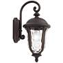 John Timberland Park Sienna 16 3/4" Bronze Scroll Outdoor Wall Light