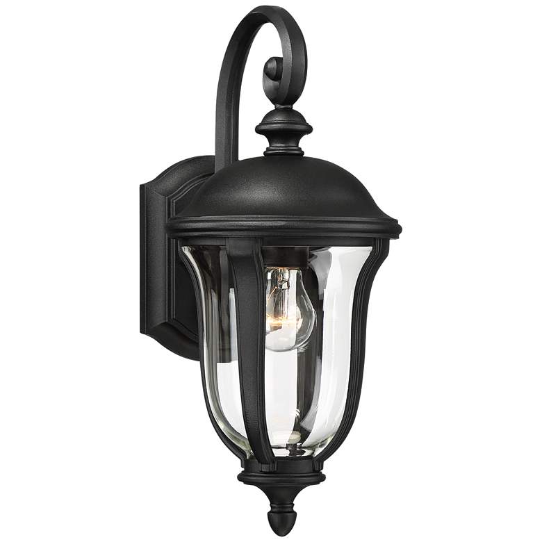 Image 2 John Timberland Park Sienna 16 3/4" High Black Outdoor Wall Light