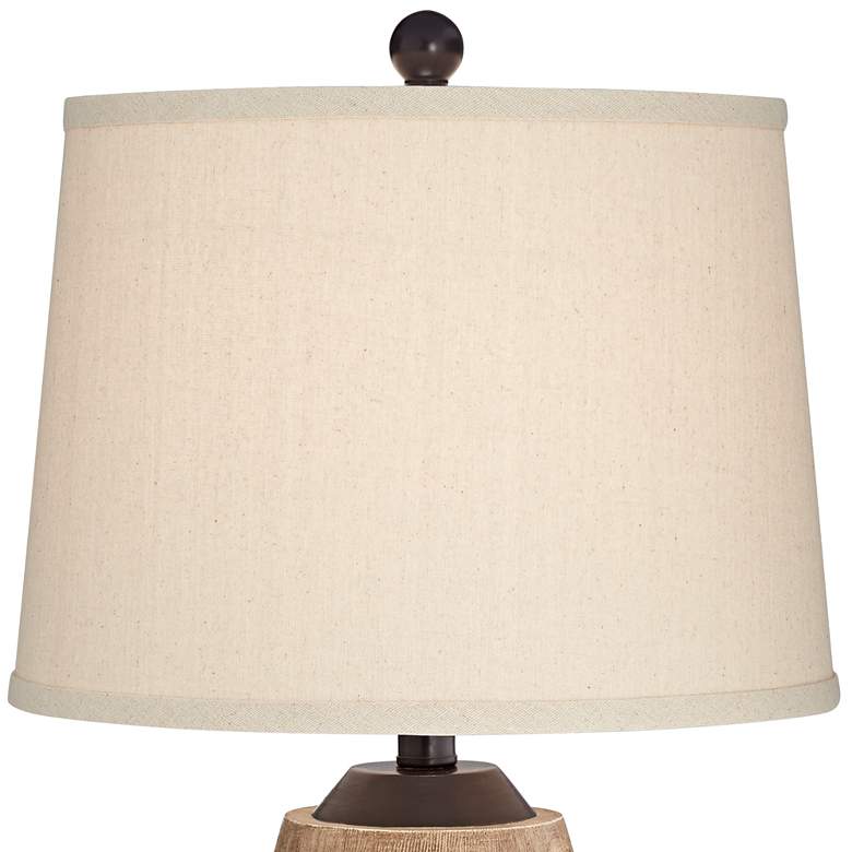 Image 7 John Timberland Parker 28 1/2" Bronze USB Lamps with Acrylic Risers more views
