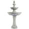 John Timberland Pineapple Old Stone Finish 44" 3-Tier Garden Fountain