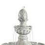 4_John Timberland Pineapple Old Stone Finish 44" 3-Tier Garden Fountain more views