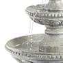 5_John Timberland Pineapple Old Stone Finish 44" 3-Tier Garden Fountain more views