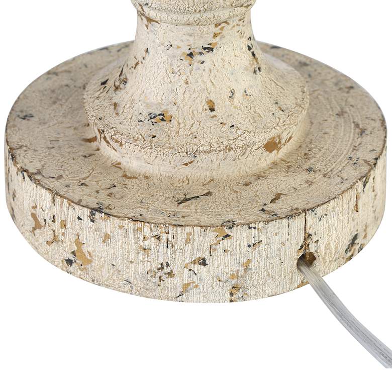 Image 6 John Timberland Rattan 27 1/2" Distressed Candlestick Table Lamp more views