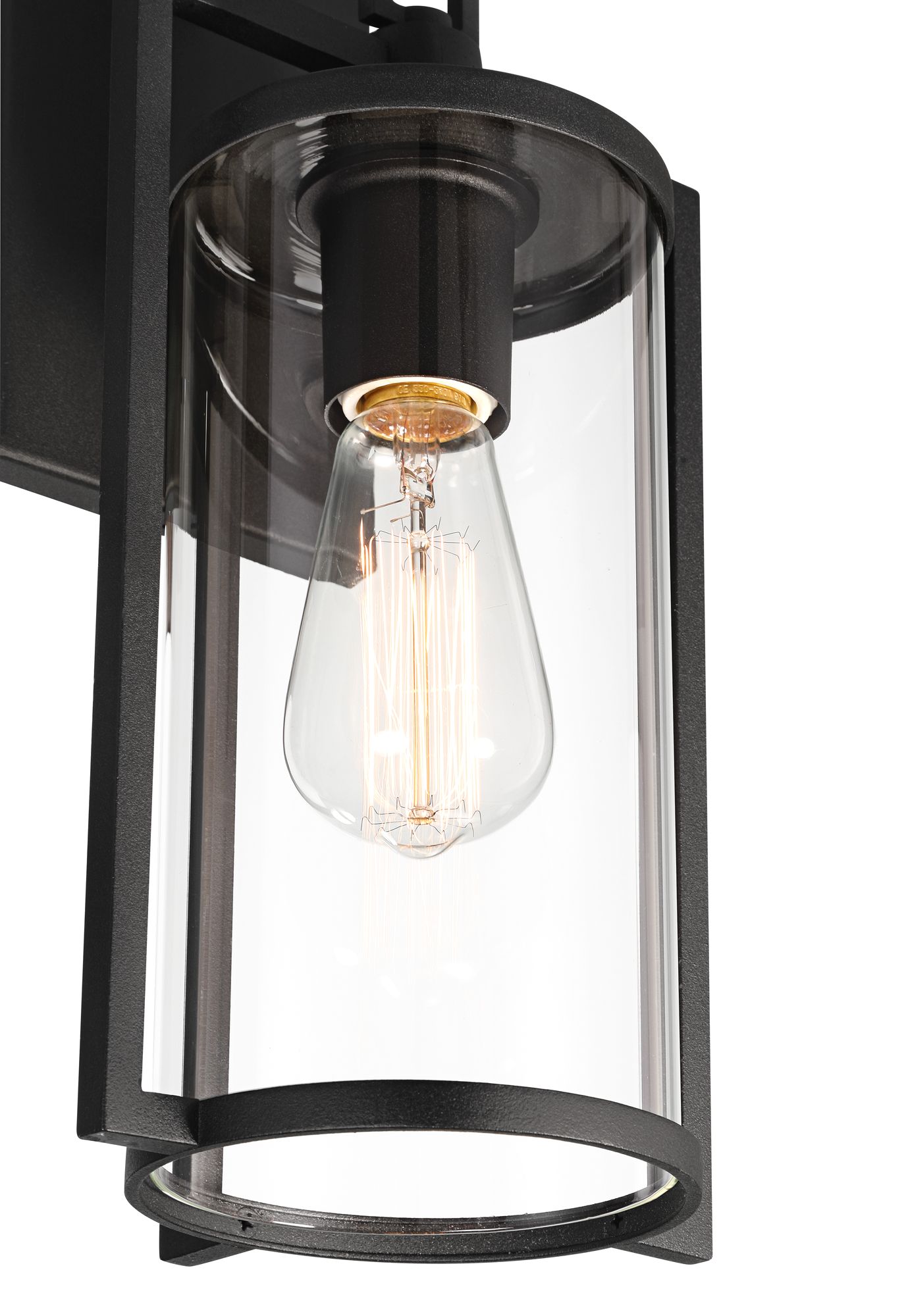 Image 5 John Timberland Rennes 14 3/4" High Black Outdoor Wall Light more views