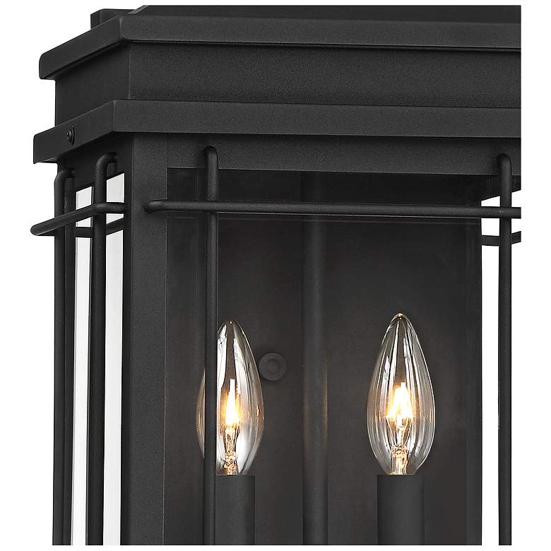 Image 3 John Timberland Rotherfield 17" High Textured Black Outdoor Wall Light more views