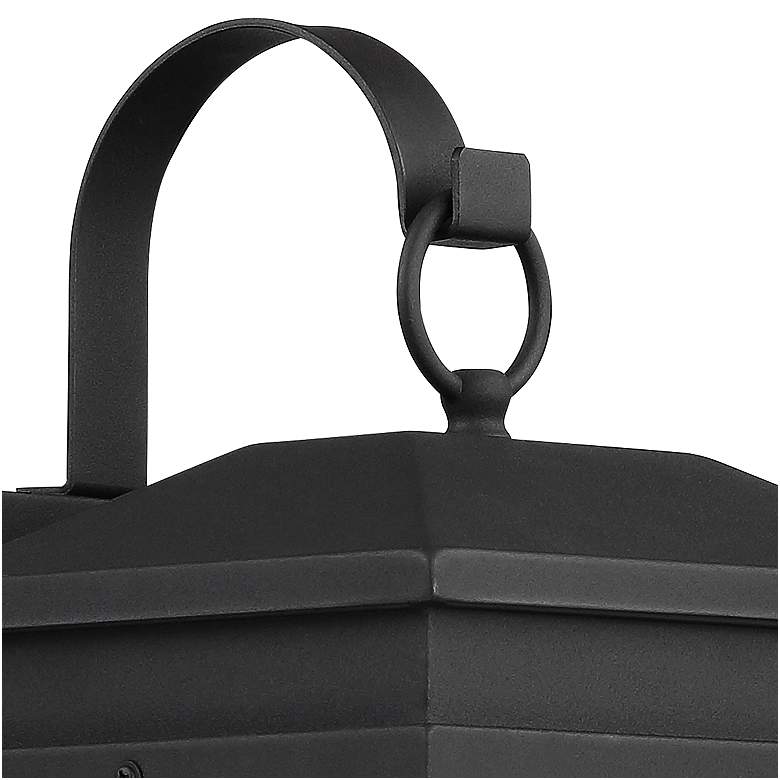 Image 4 John Timberland Rotherfield 17" High Textured Black Outdoor Wall Light more views