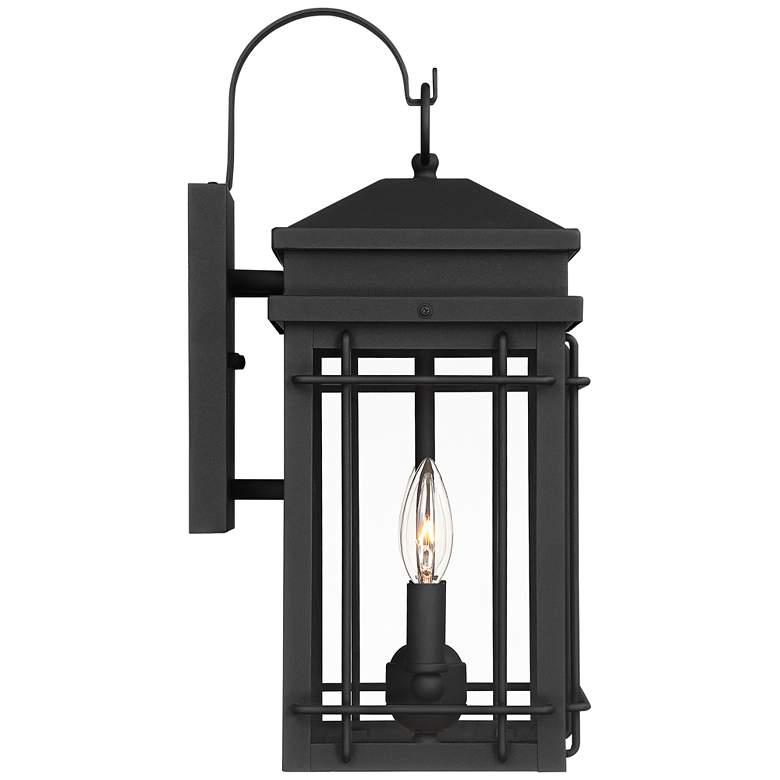 Image 7 John Timberland Rotherfield 17" High Textured Black Outdoor Wall Light more views