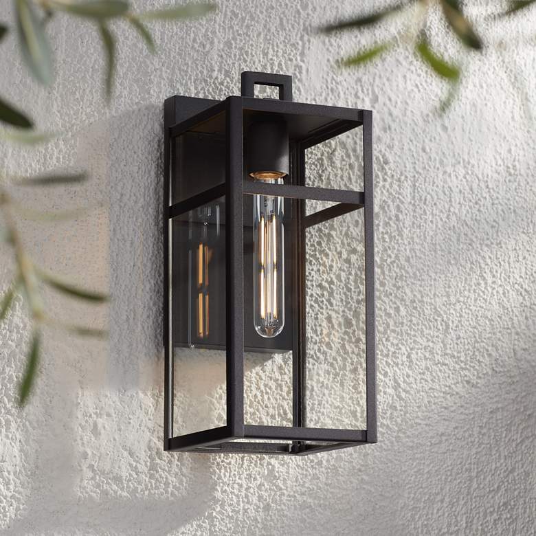 Image 1 John Timberland San Lucas 14 1/2" Marine Grade Black Outdoor Light