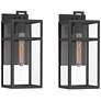 3_John Timberland San Lucas 14 1/2" Sand Black Outdoor Lights Set of 2