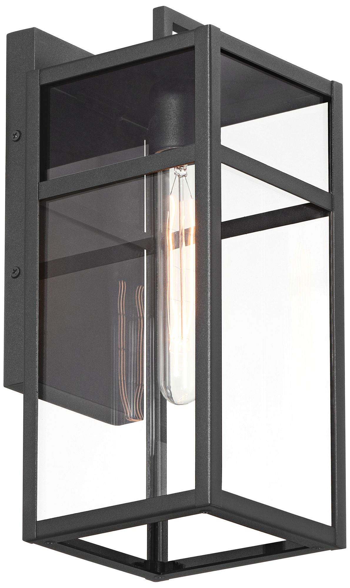 Watch A Video About the San Lucas Sand Black Outdoor Wall Light