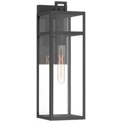 John Timberland San Lucas 18 3/4" High Sand Black Outdoor Wall Light