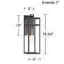 Watch A Video About the San Lucas Sand Black Outdoor Wall Light