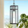 2_John Timberland San Lucas 19 1/2" Sand Black Outdoor Hanging Light