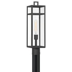 John Timberland San Lucas 21 3/4" High Sand Black Outdoor Post Light