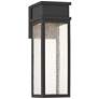 2_John Timberland Sintef 14 1/4" High Sand Black LED Outdoor Wall Light